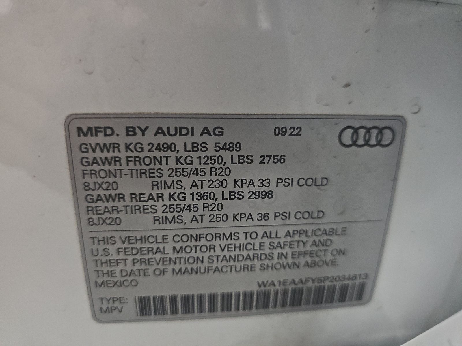 2023 Audi Q5 S line Premium Plus AWD