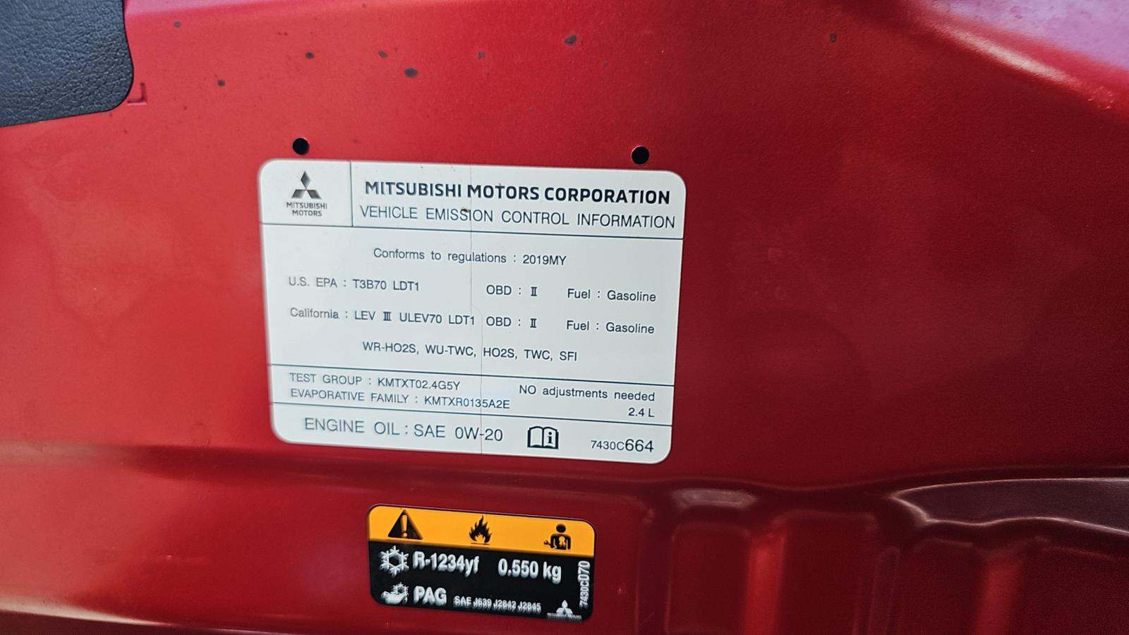 2019 Mitsubishi Outlander SE FWD