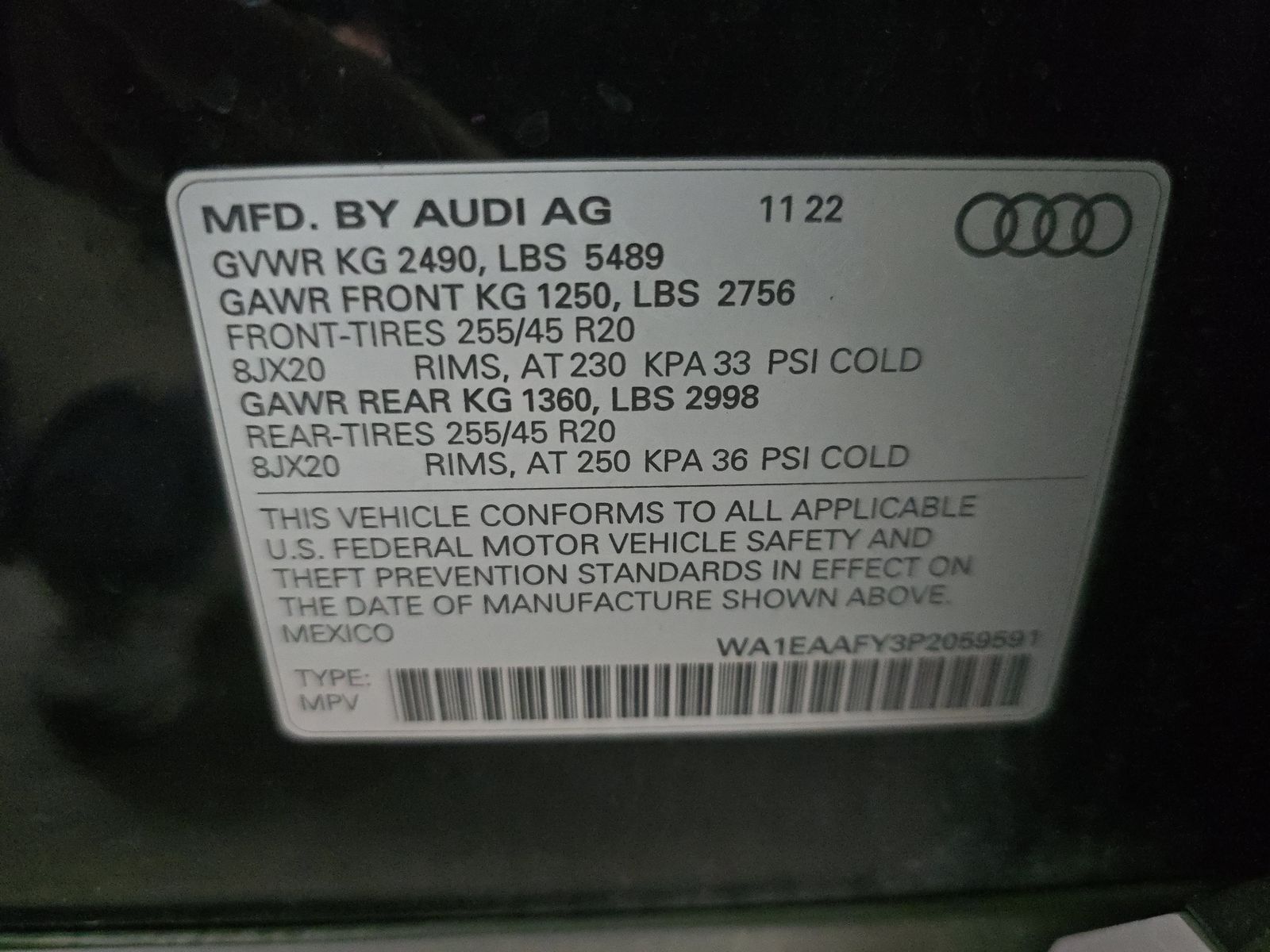 2023 Audi Q5 S line Premium Plus AWD