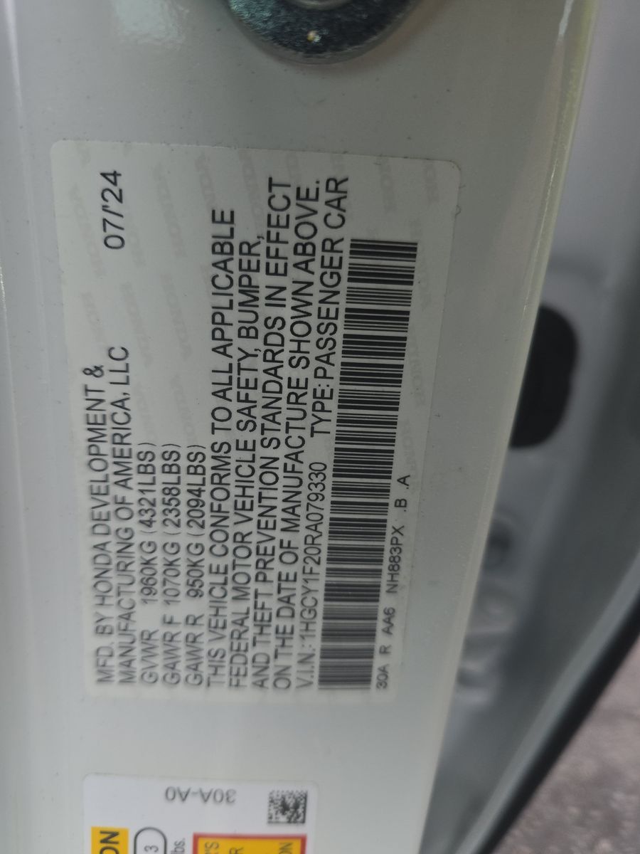 2024 Honda Accord LX FWD