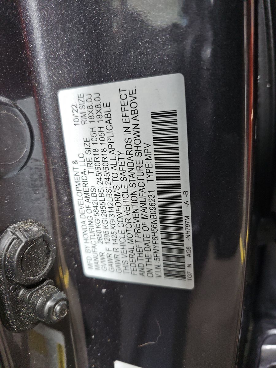 2022 Honda Pilot EX-L AWD