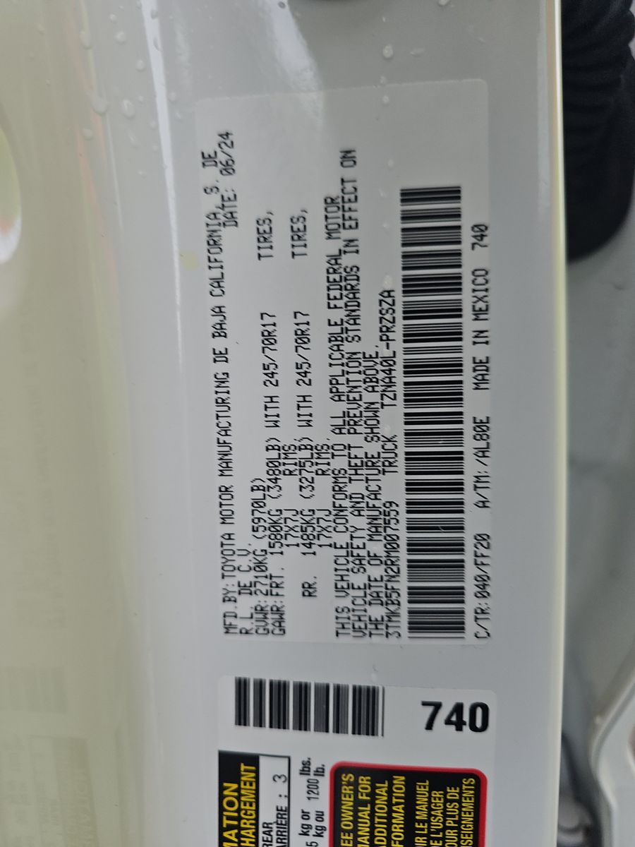 2024 Toyota Tacoma SR5 RWD