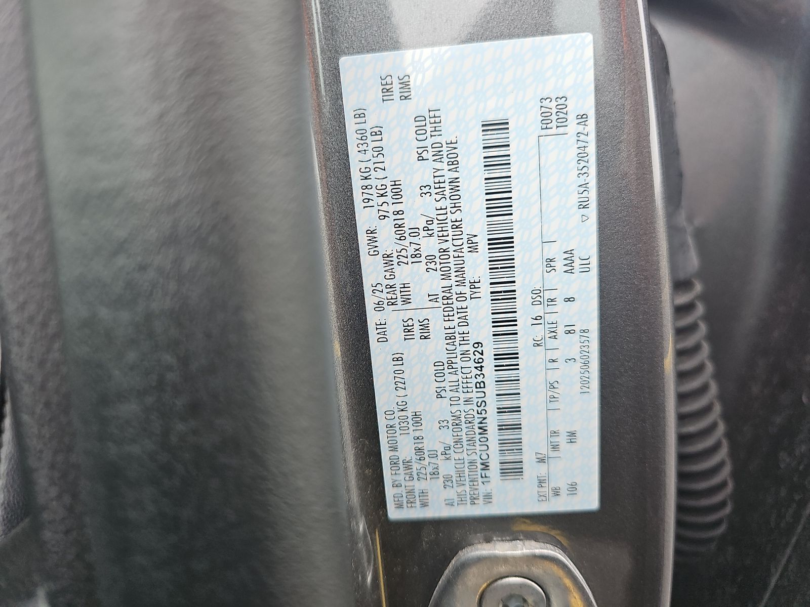 2025 Ford Escape ST-Line FWD