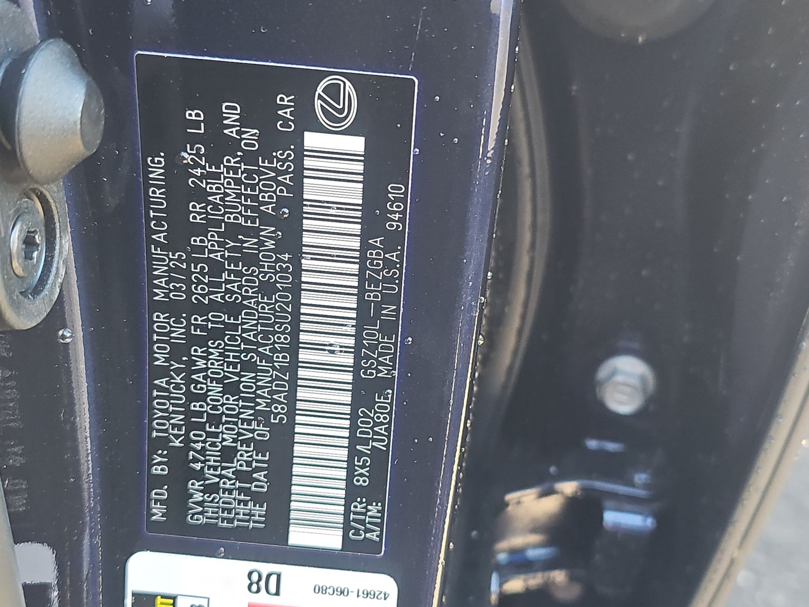 2025 Lexus ES ES 350 FWD