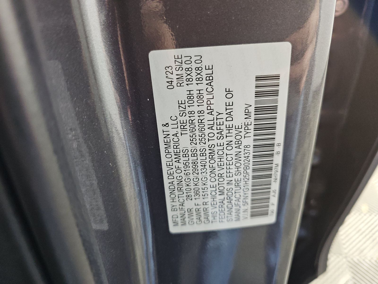 2023 Honda Pilot LX AWD