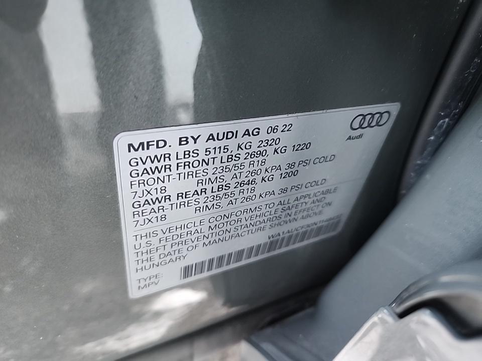 2022 Audi Q3 2.0T Premium AWD