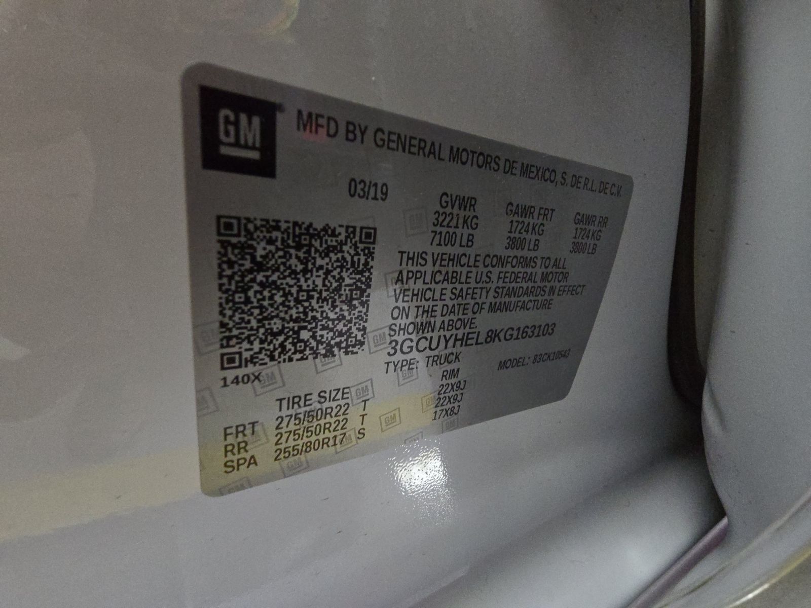 2019 Chevrolet Silverado 1500 High Country AWD