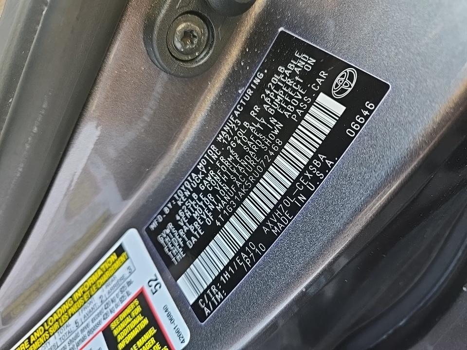 2024 Toyota Camry Hybrid SE FWD