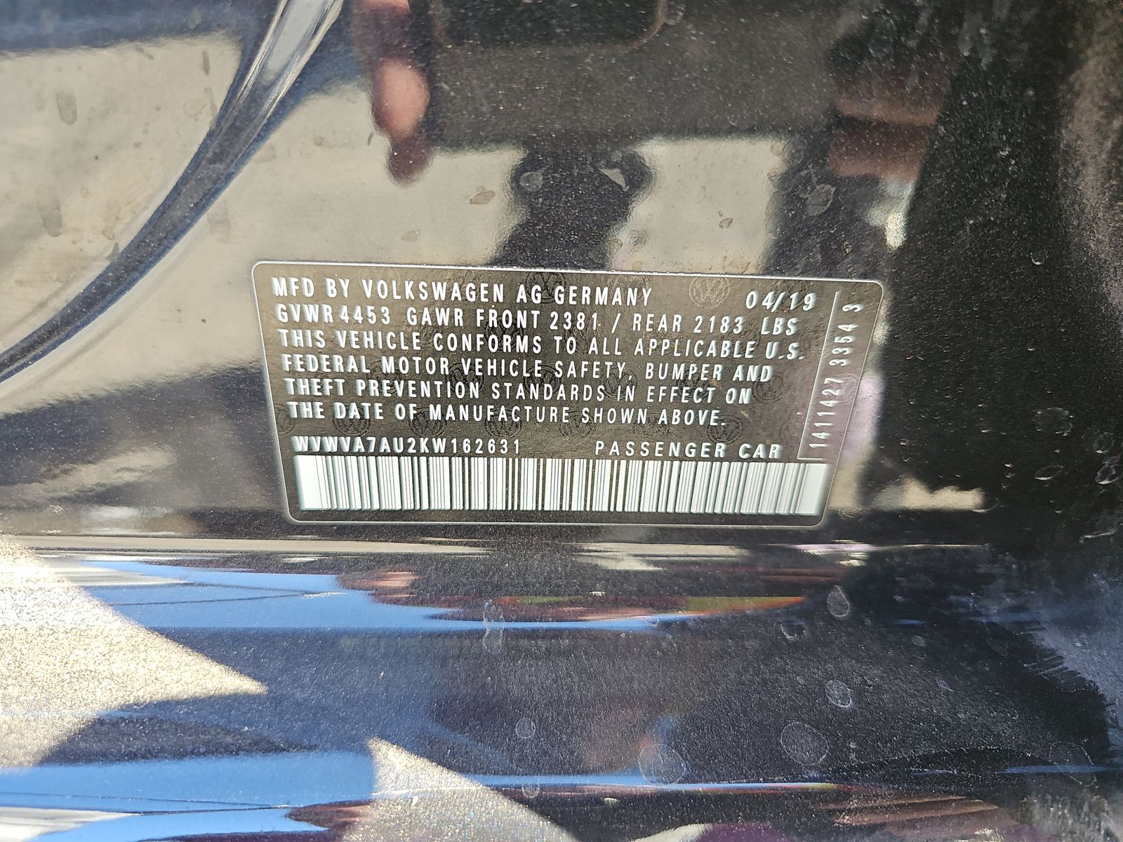 2019 Volkswagen Golf R 2.0T AWD