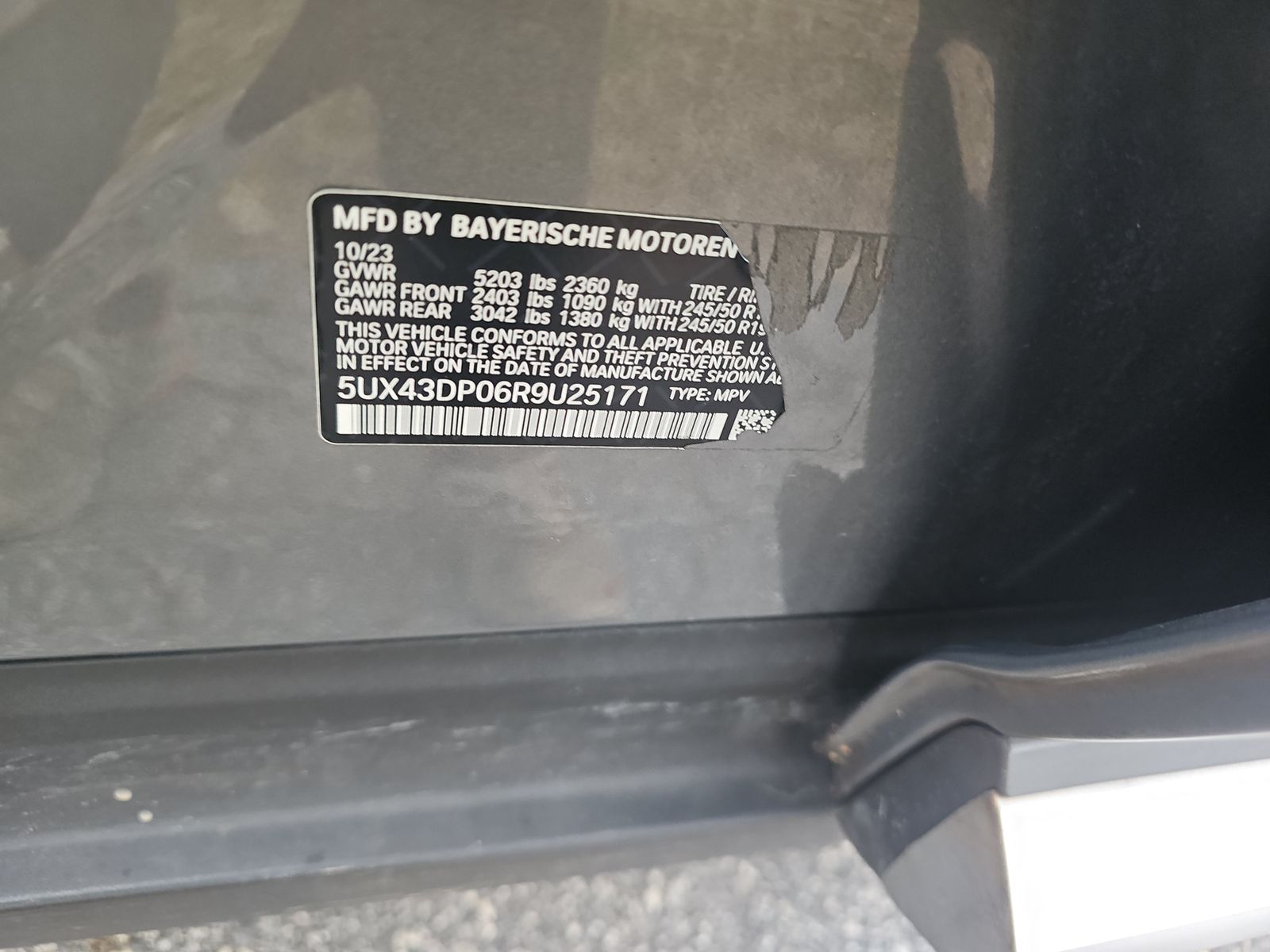 2024 BMW X3 sDrive30i RWD