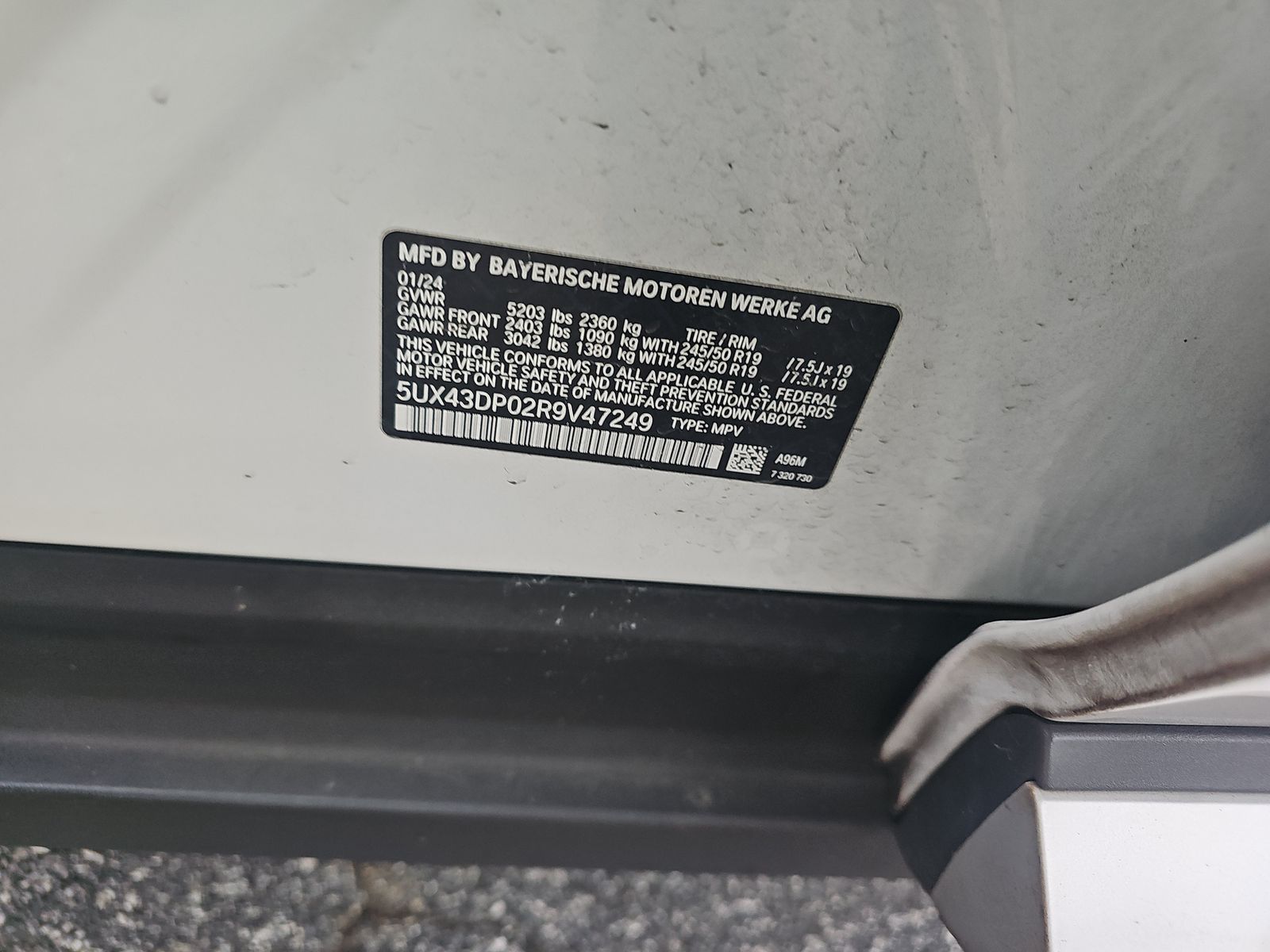 2024 BMW X3 sDrive30i RWD