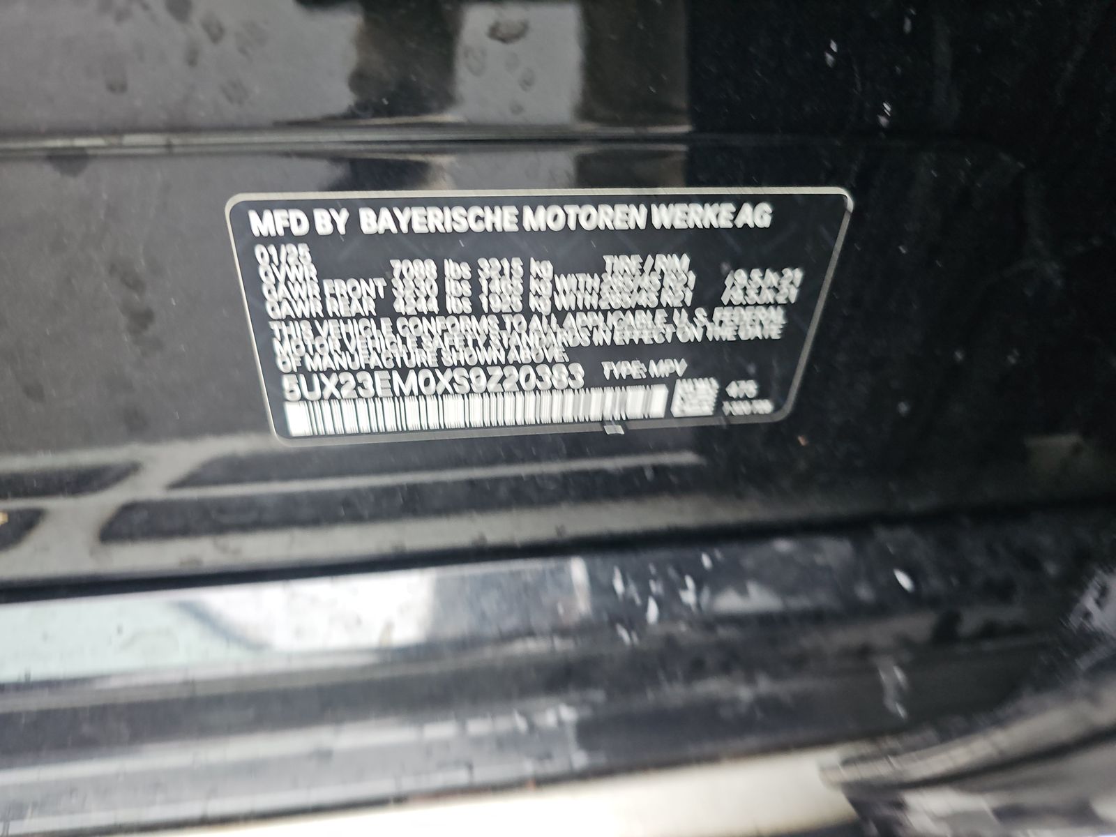 2025 BMW X7 xDrive40i AWD