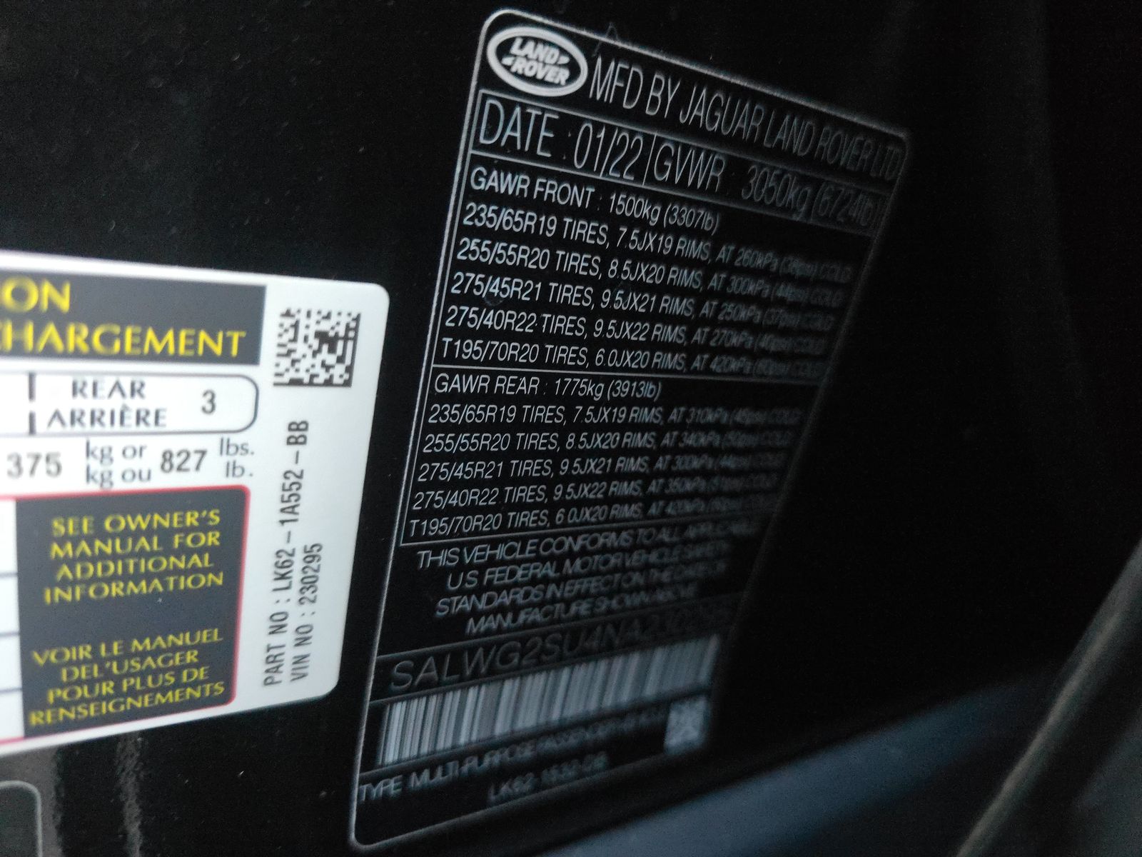 2022 Land Rover Range Rover Sport SE AWD