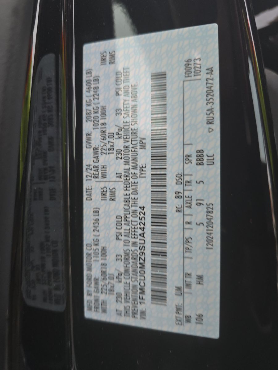 2025 Ford Escape Hybrid ST-Line FWD