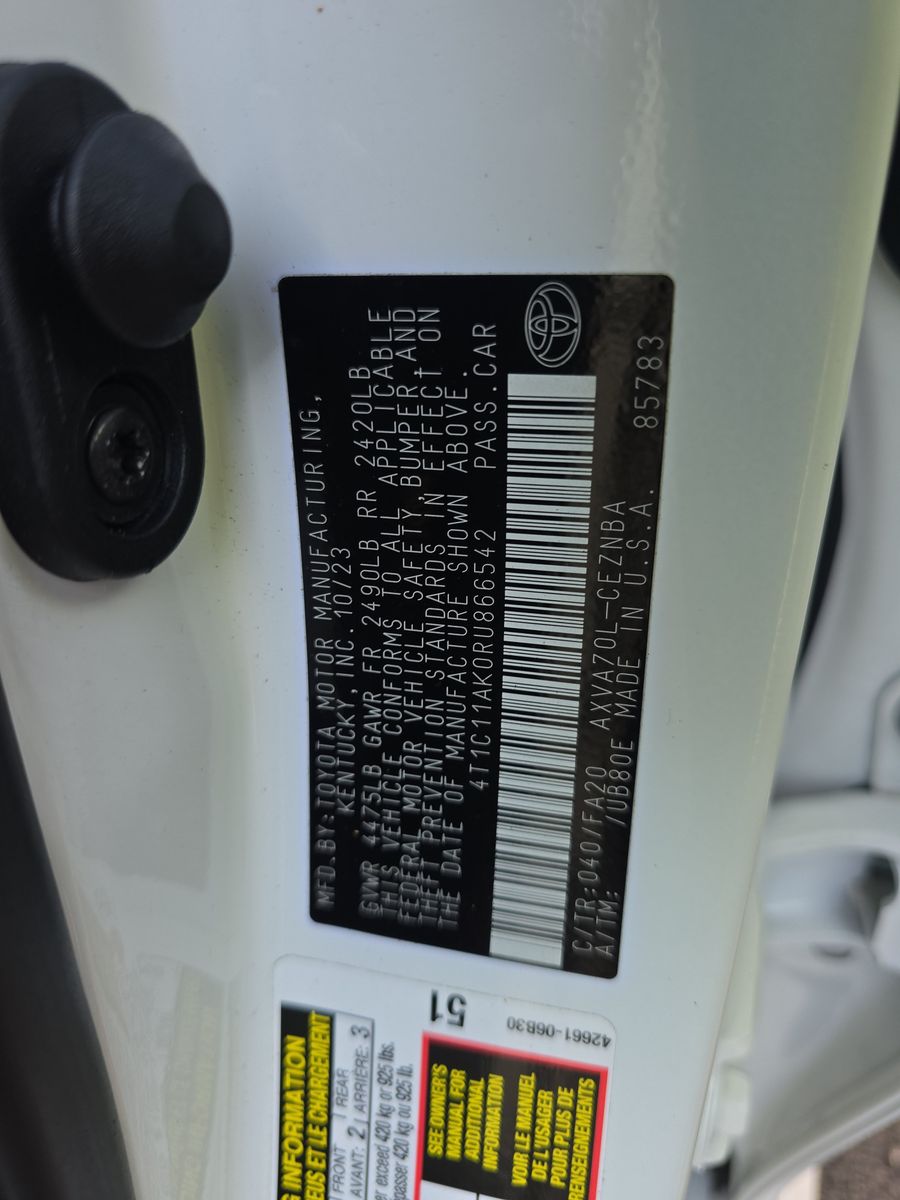 2024 Toyota Camry LE FWD