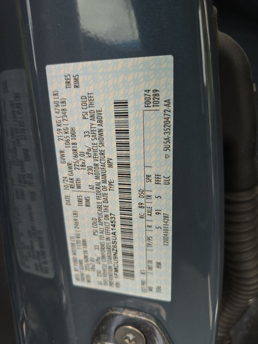 2025 Ford Escape Hybrid ST-Line Elite AWD