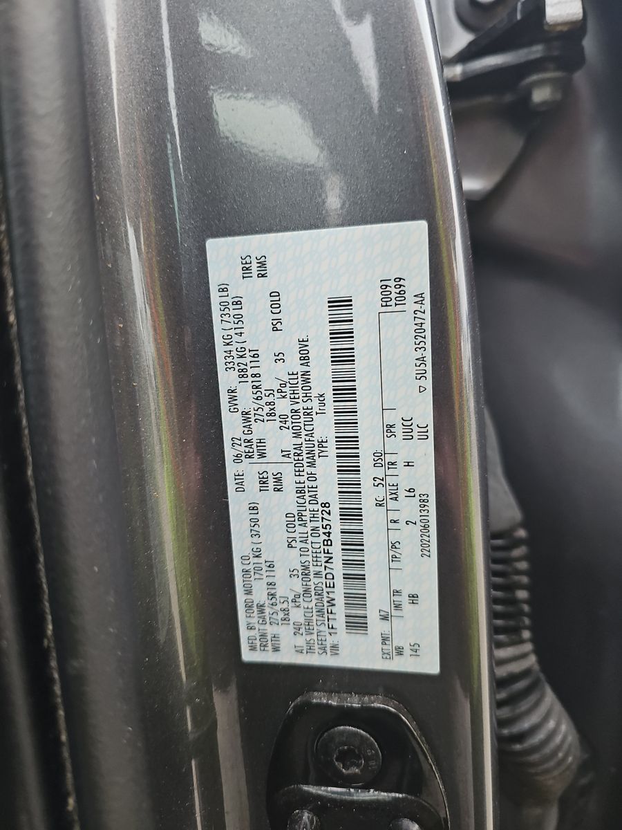 2022 Ford F-150 Hybrid Lariat AWD