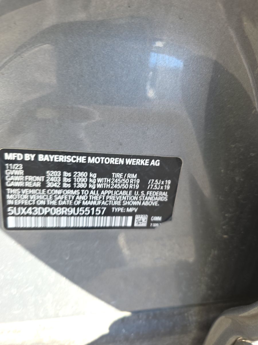 2024 BMW X3 sDrive30i RWD