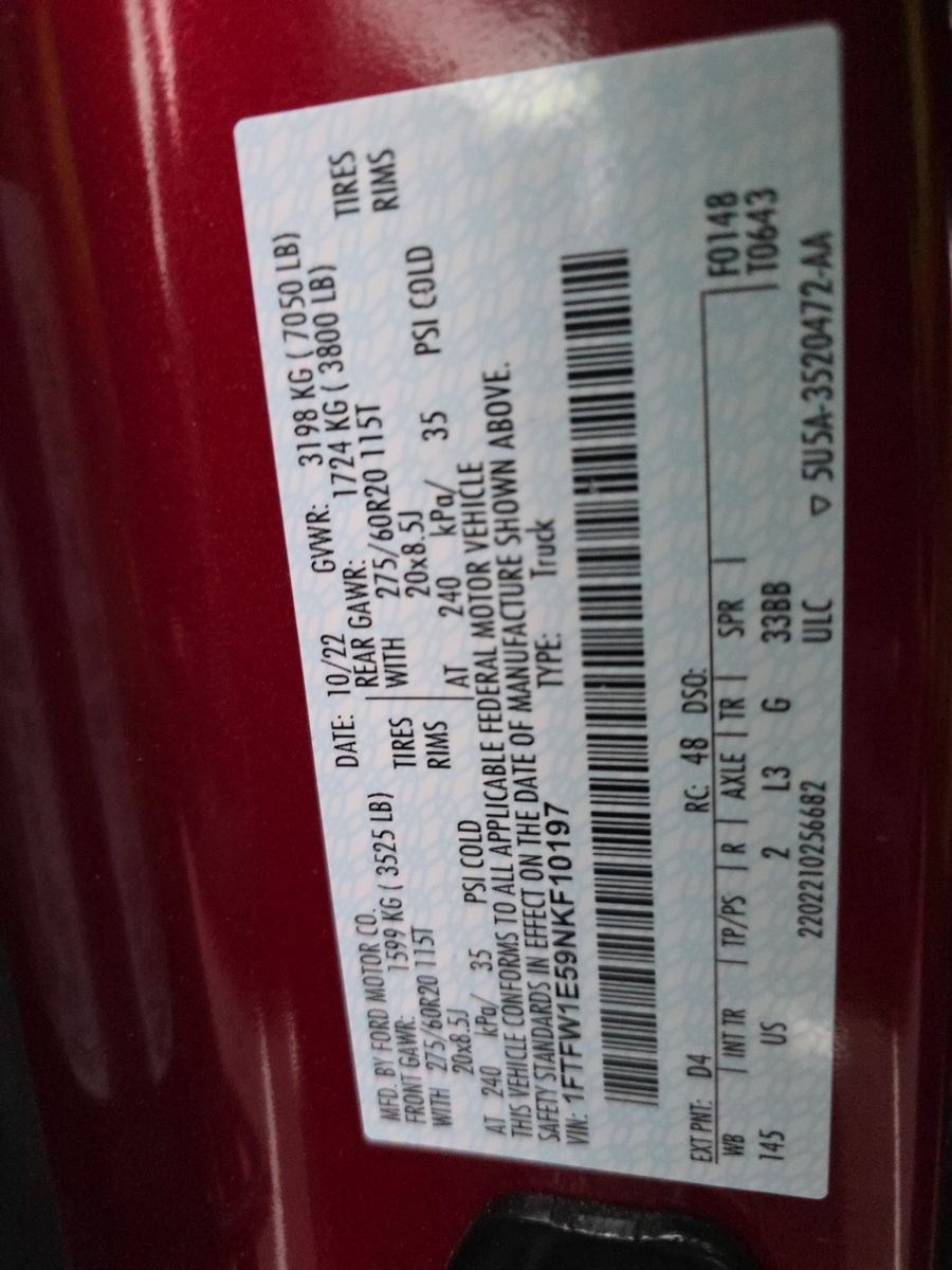 2022 Ford F-150 XLT AWD