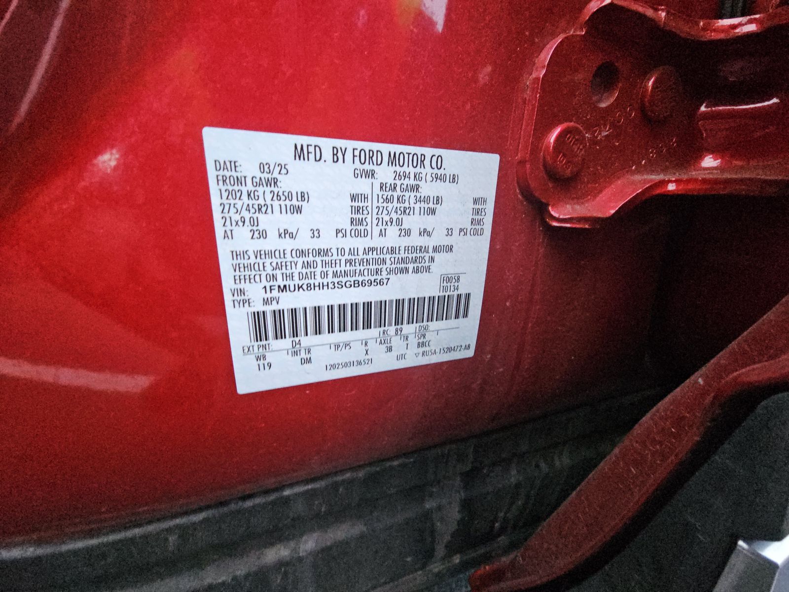 2025 Ford Explorer Platinum AWD