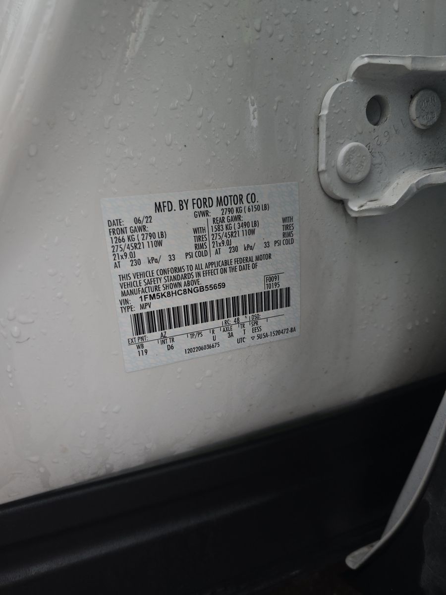 2022 Ford Explorer Platinum AWD