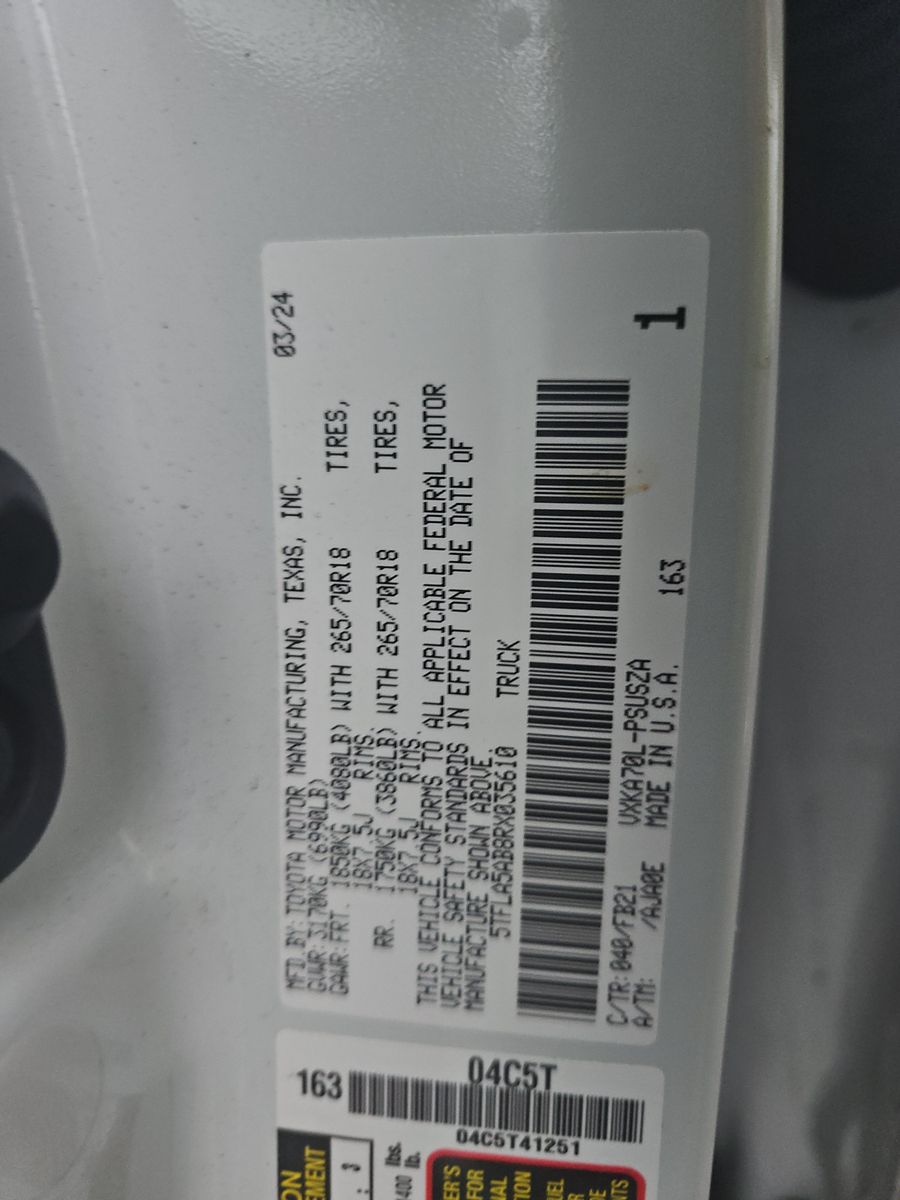 2024 Toyota Tundra SR5 RWD