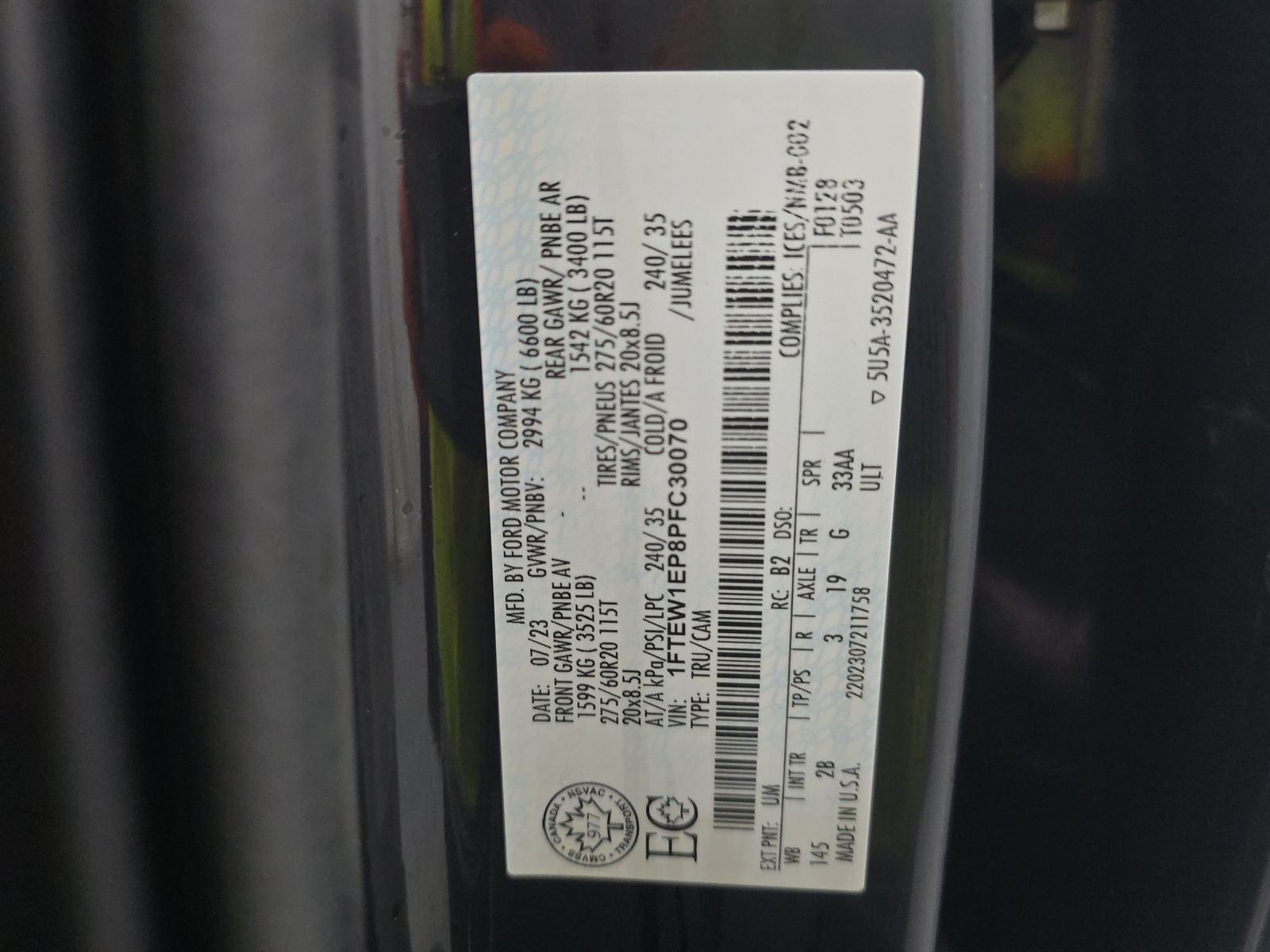 2023 Ford F-150 Lariat AWD