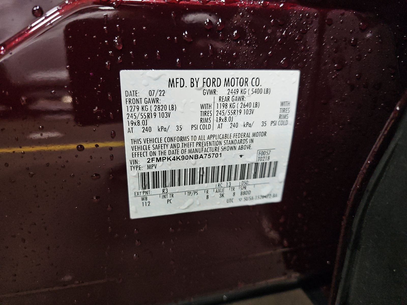 2022 Ford Edge Titanium AWD