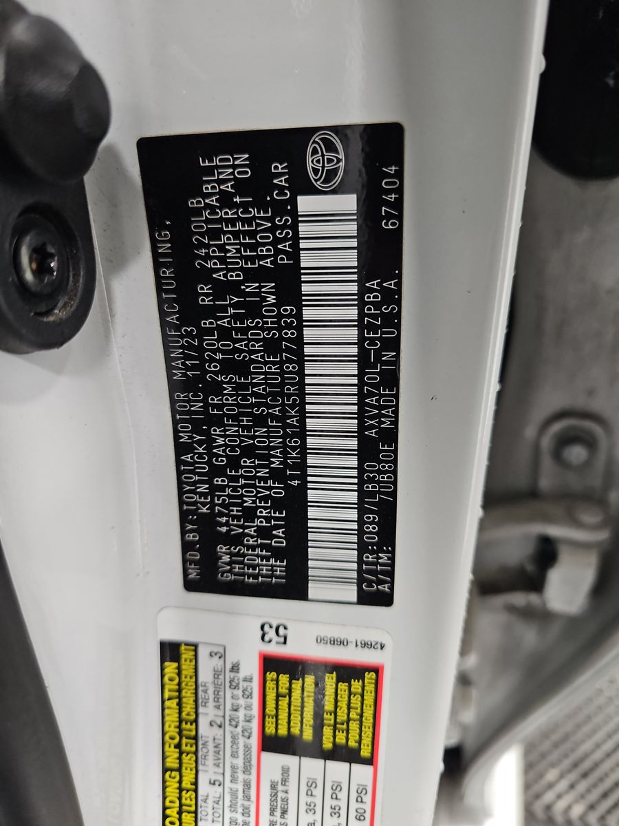 2024 Toyota Camry XSE FWD