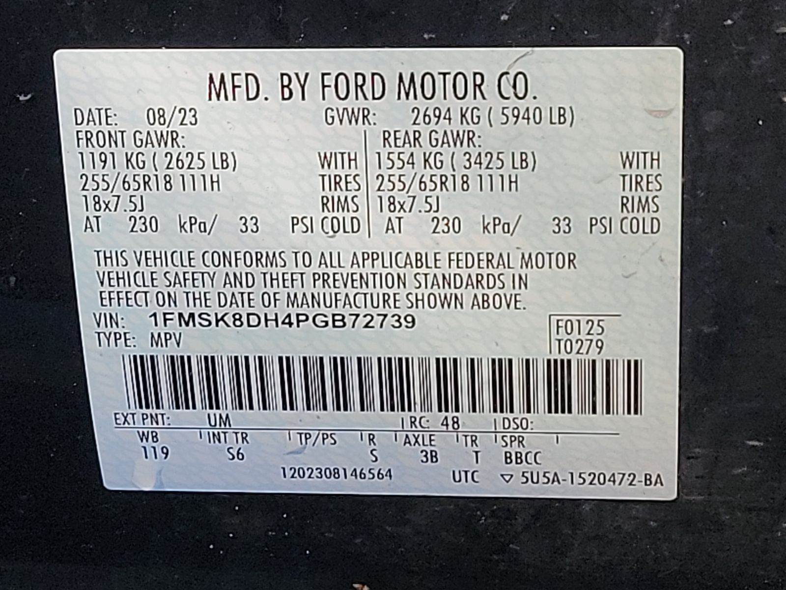 2023 Ford Explorer XLT AWD