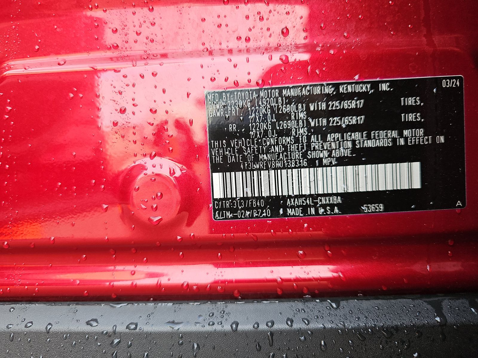 2024 Toyota RAV4 Hybrid LE AWD