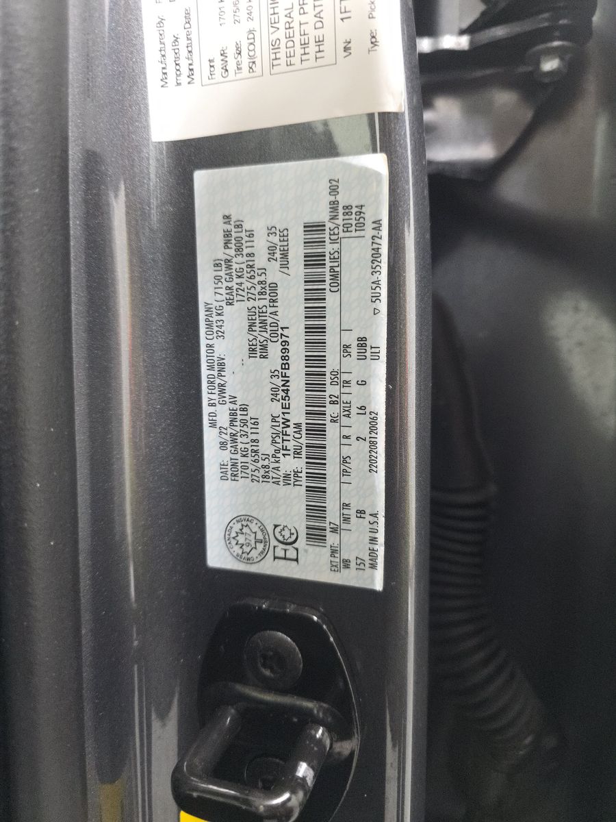 2022 Ford F-150 XLT AWD