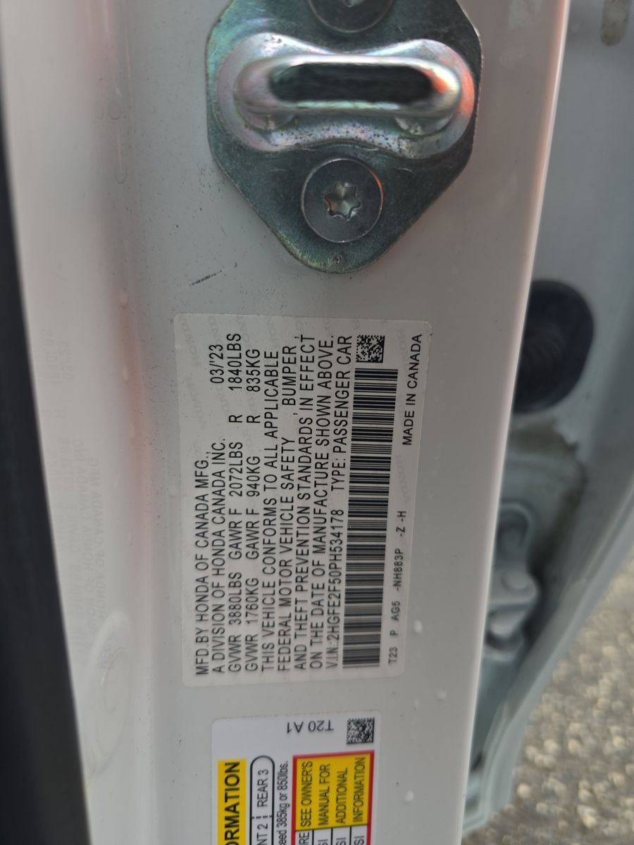 2023 Honda Civic Sport FWD