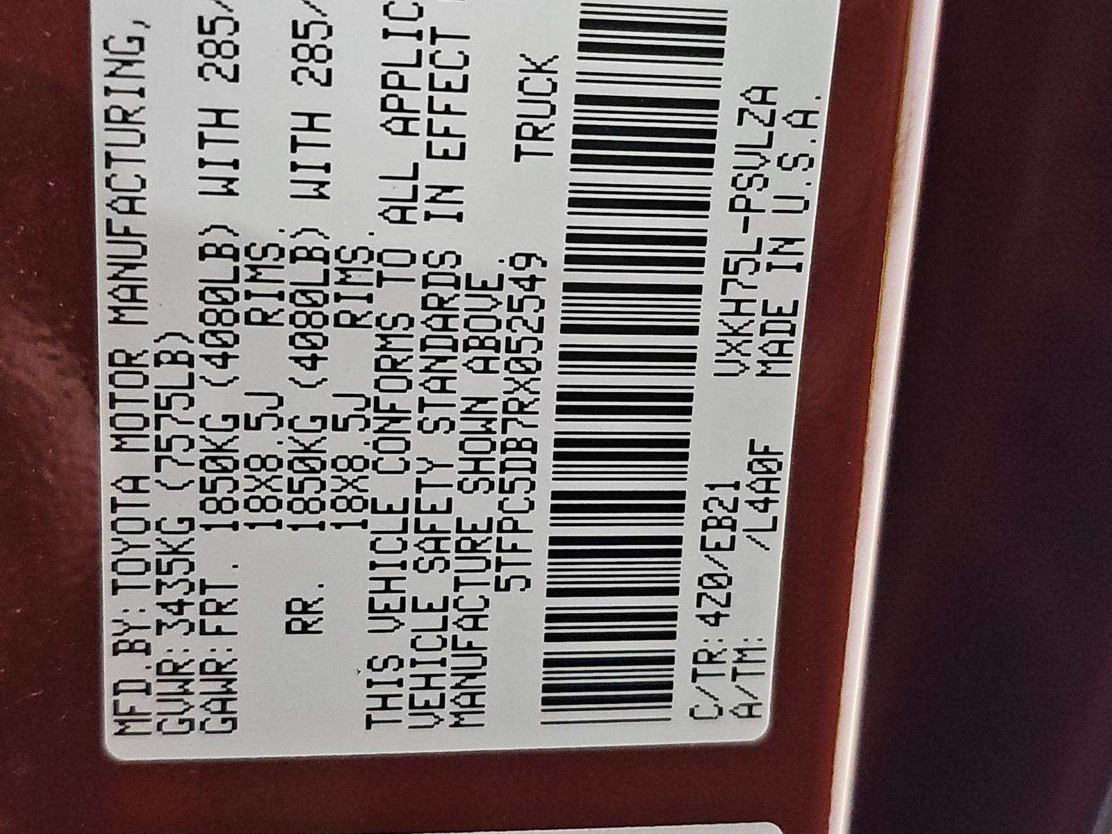 2024 Toyota Tundra Hybrid TRD Pro AWD