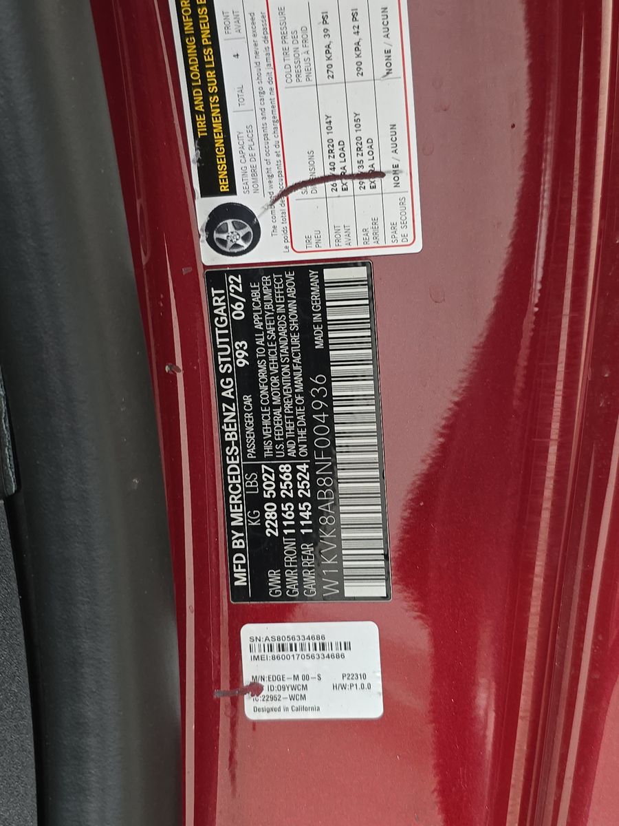 2022 Mercedes-Benz SL-Class AMG SL 55 AWD