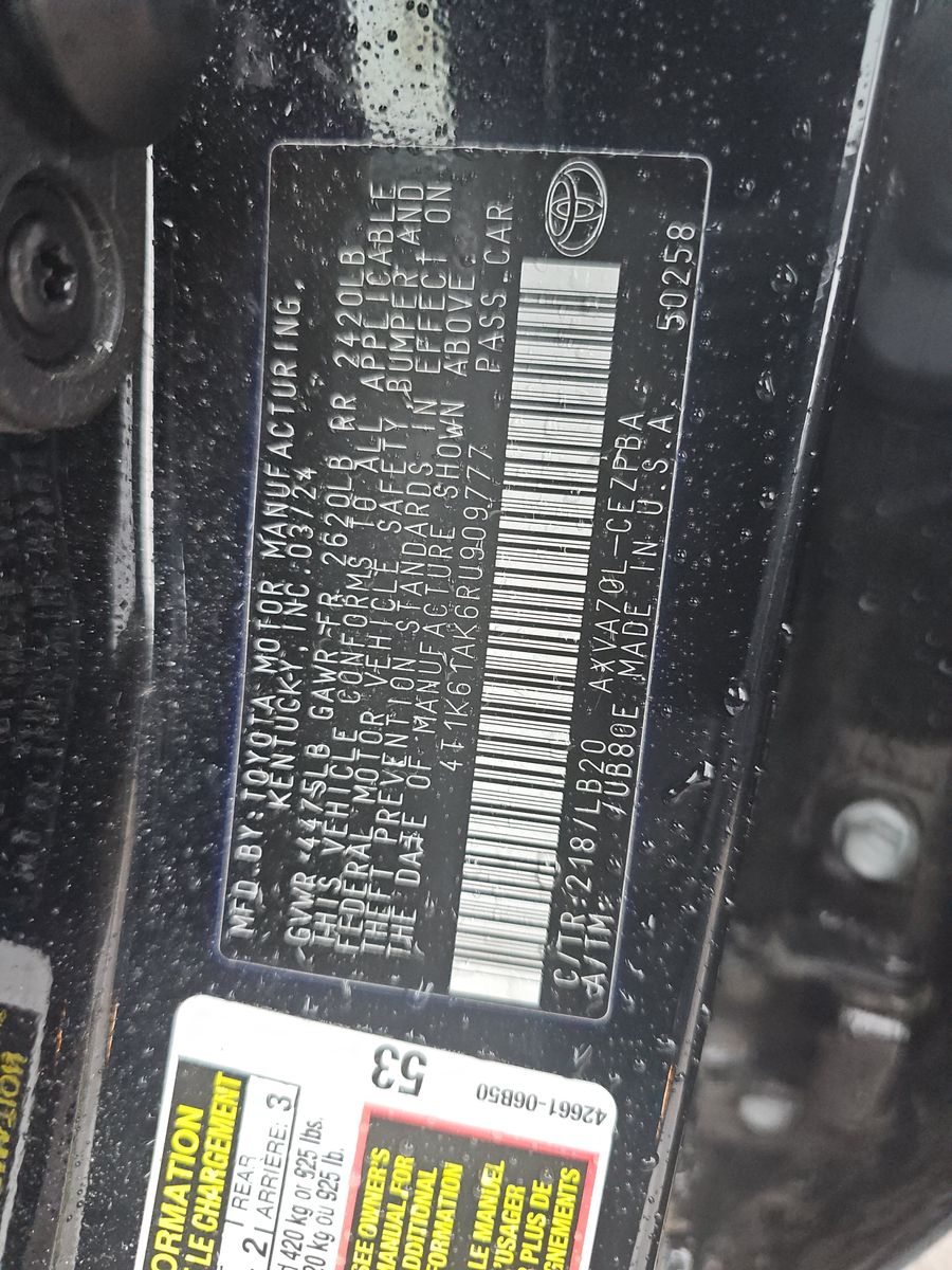 2024 Toyota Camry XSE FWD