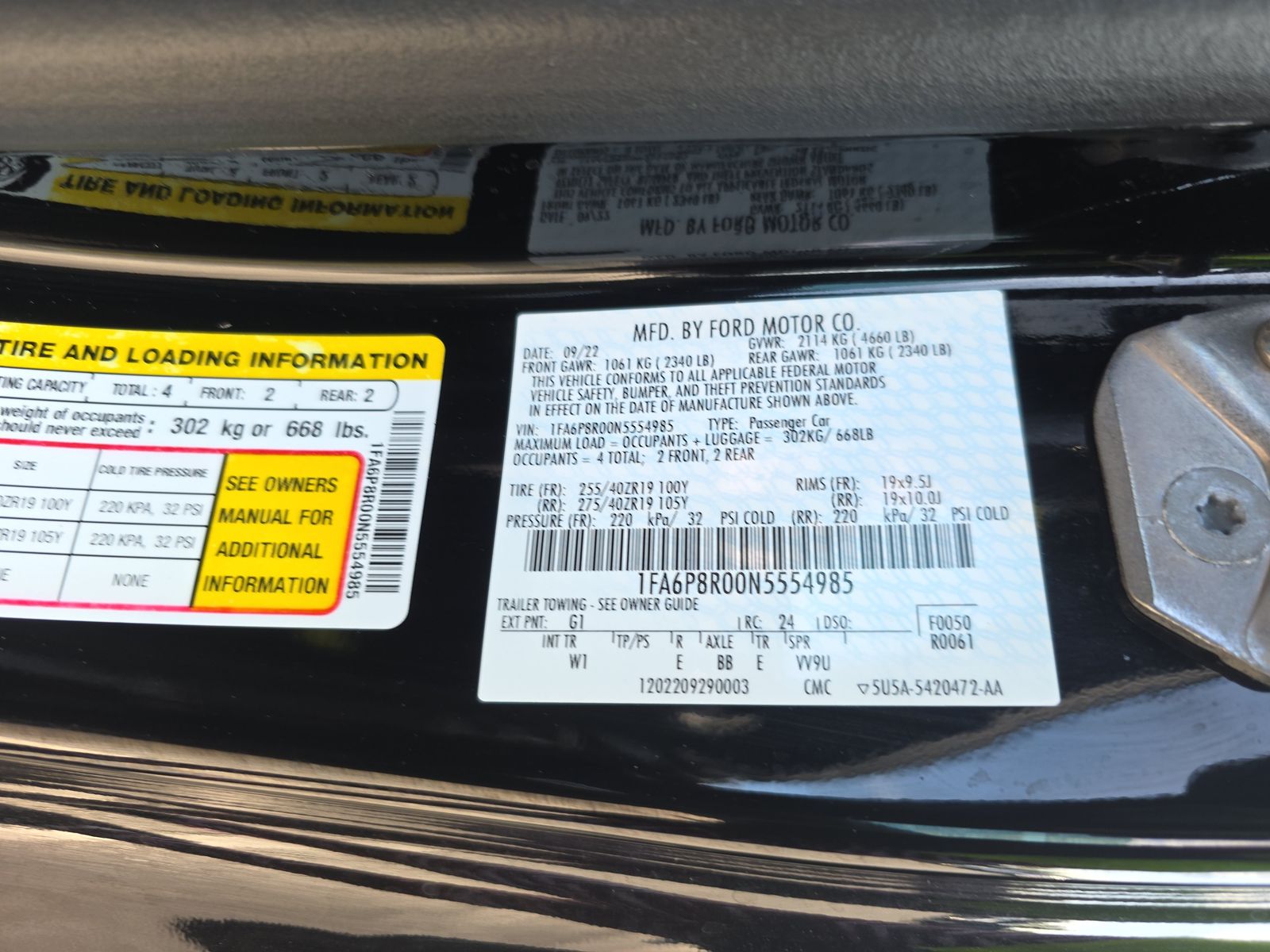 2022 Ford Mustang Mach 1 RWD