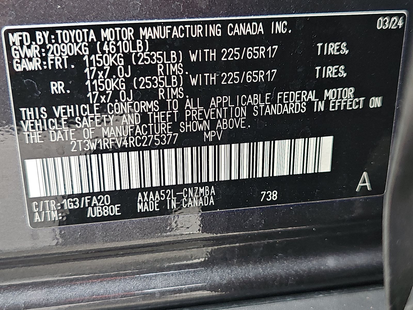 2024 Toyota RAV4 XLE FWD