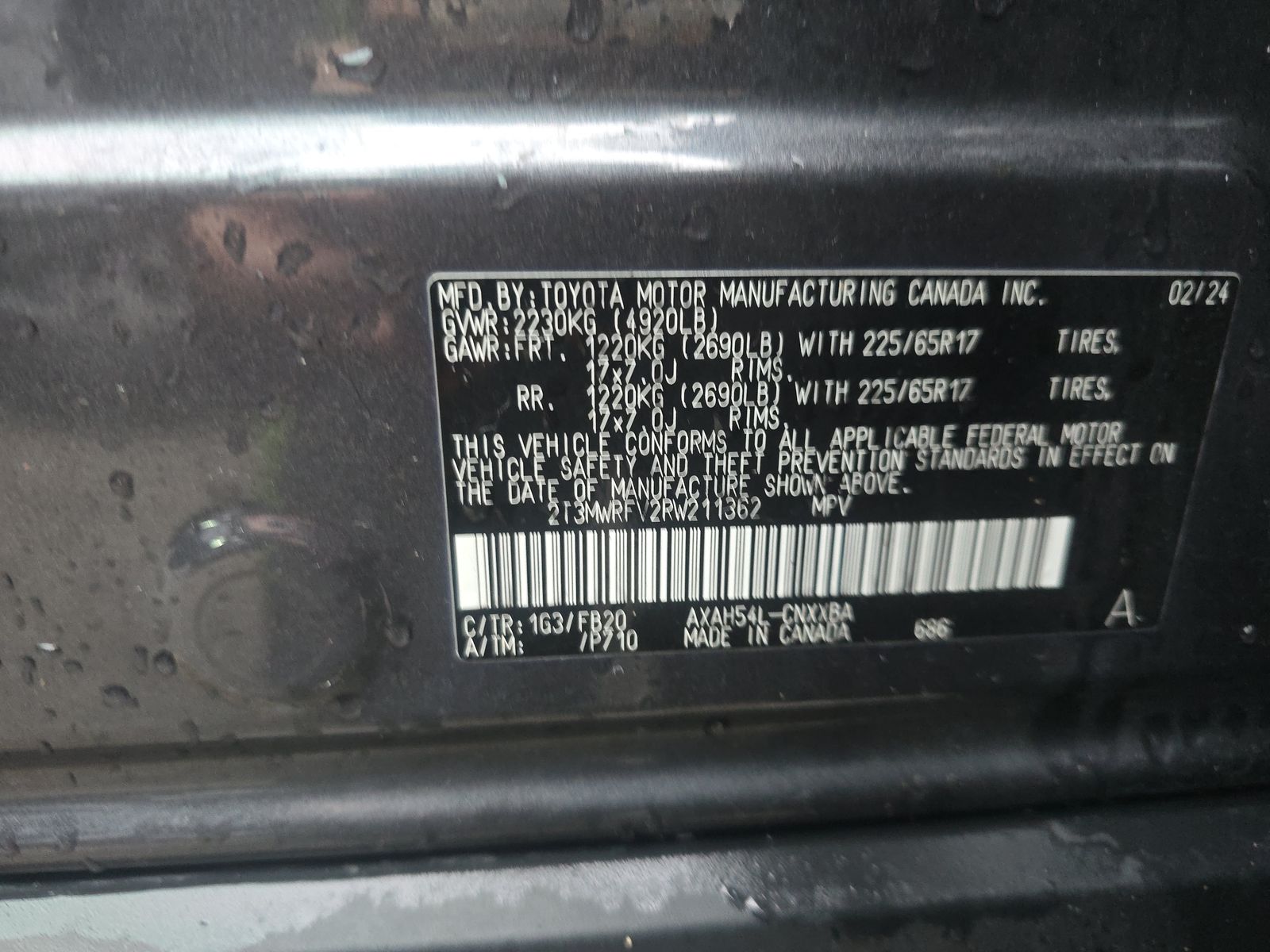 2024 Toyota RAV4 Hybrid LE AWD