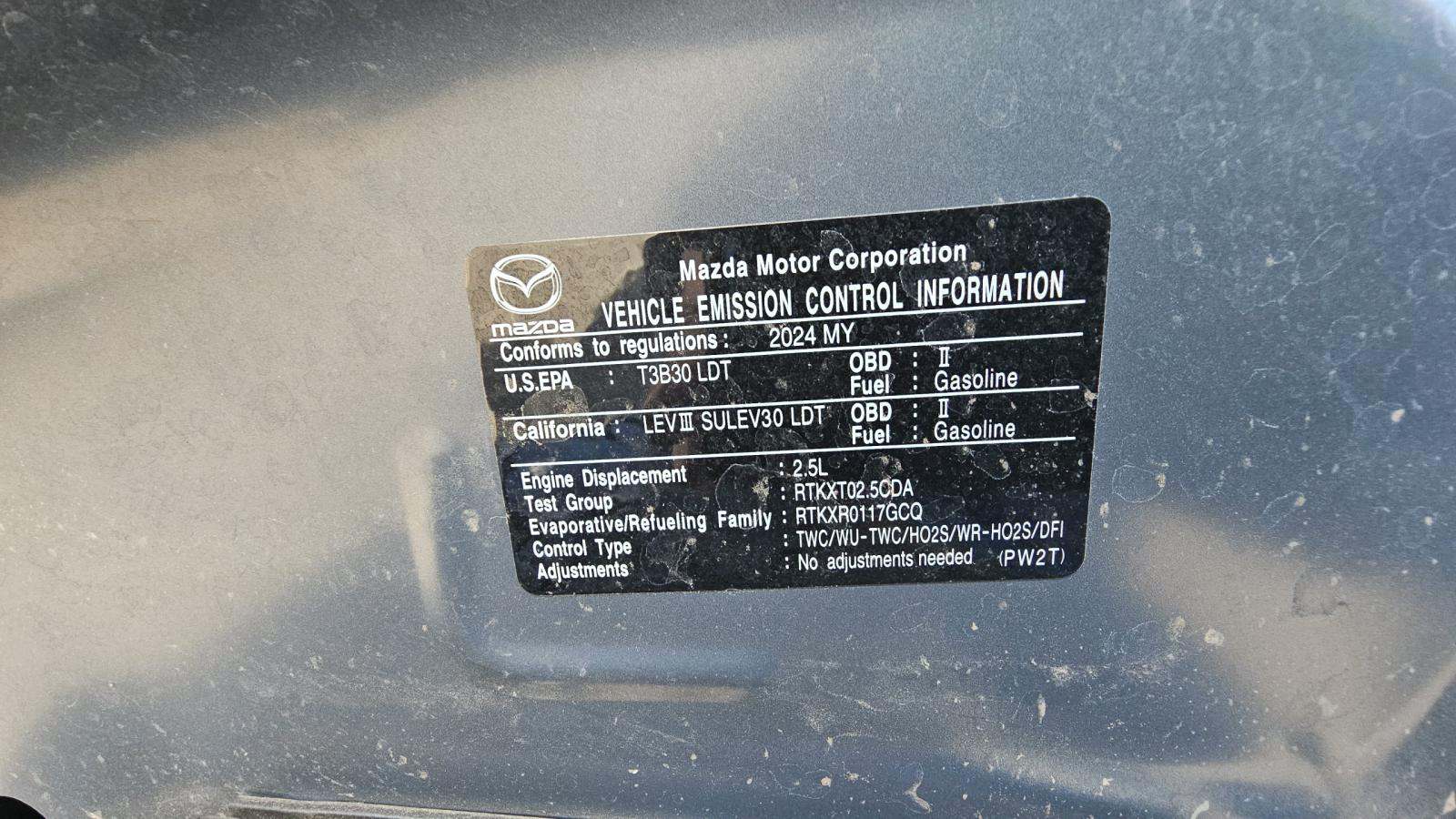 2024 MAZDA CX-5 2.5 S Carbon Edition AWD