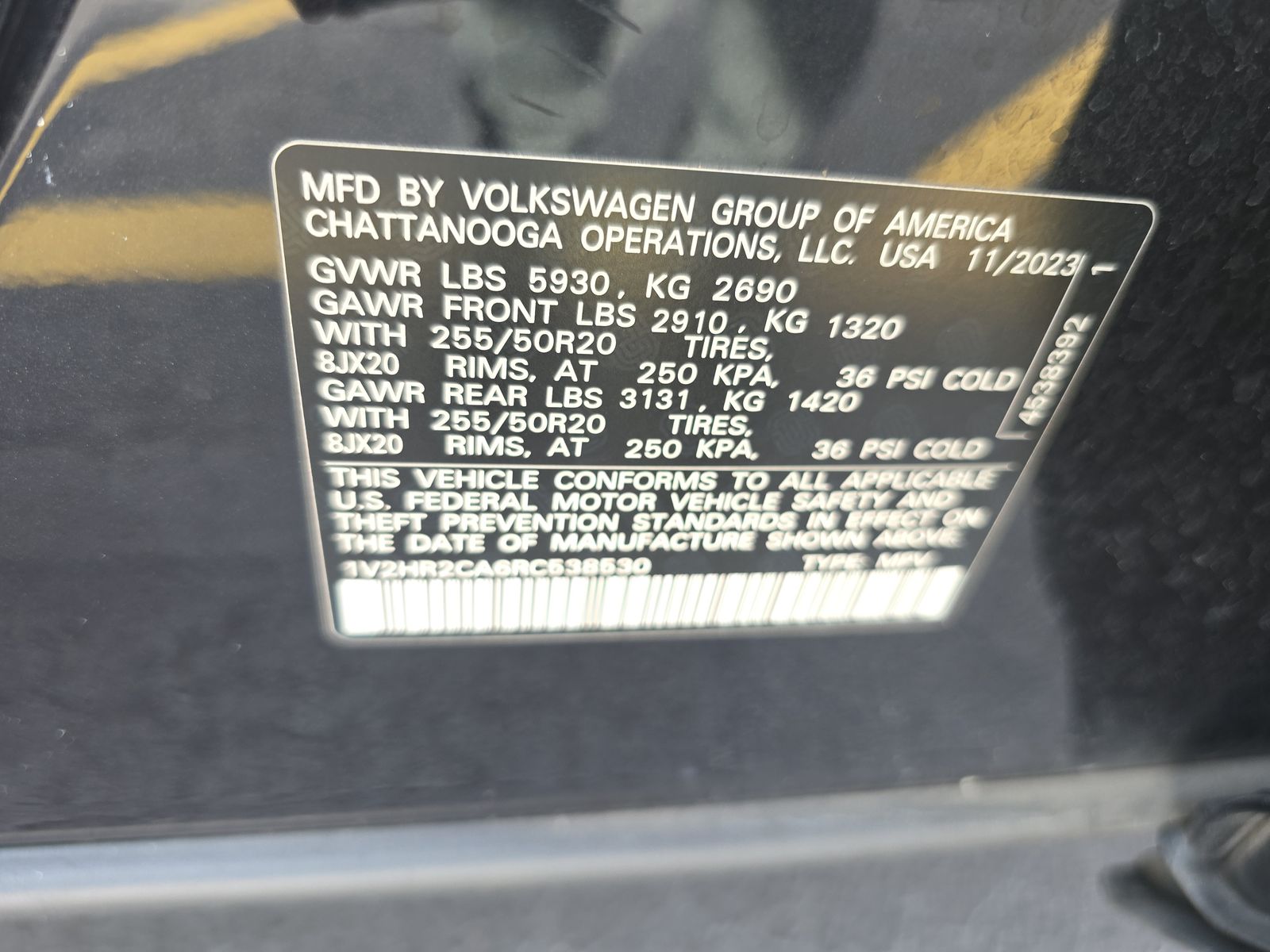 2024 Volkswagen Atlas 2.0T SE AWD