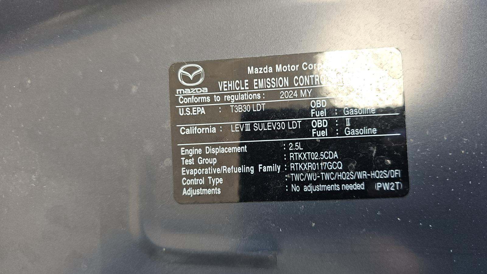 2024 MAZDA CX-5 2.5 S Carbon Edition AWD