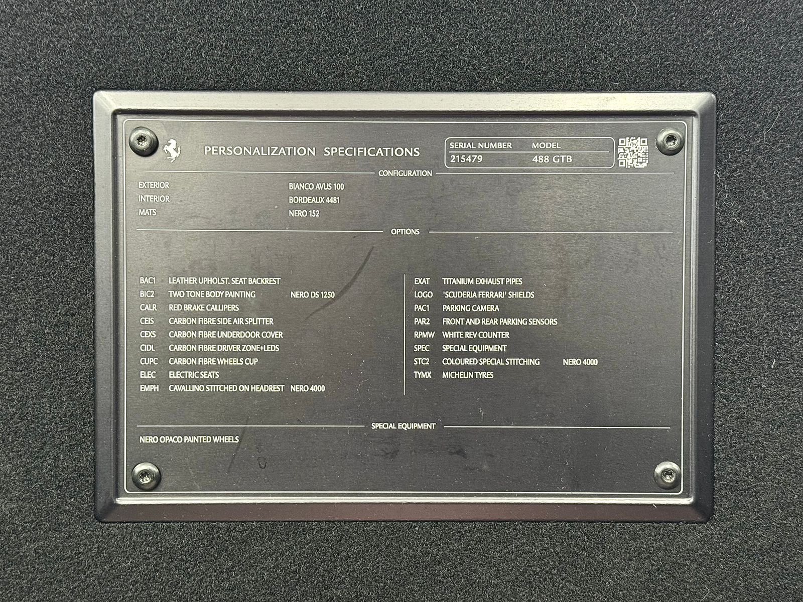 2016 Ferrari 488 GTB RWD