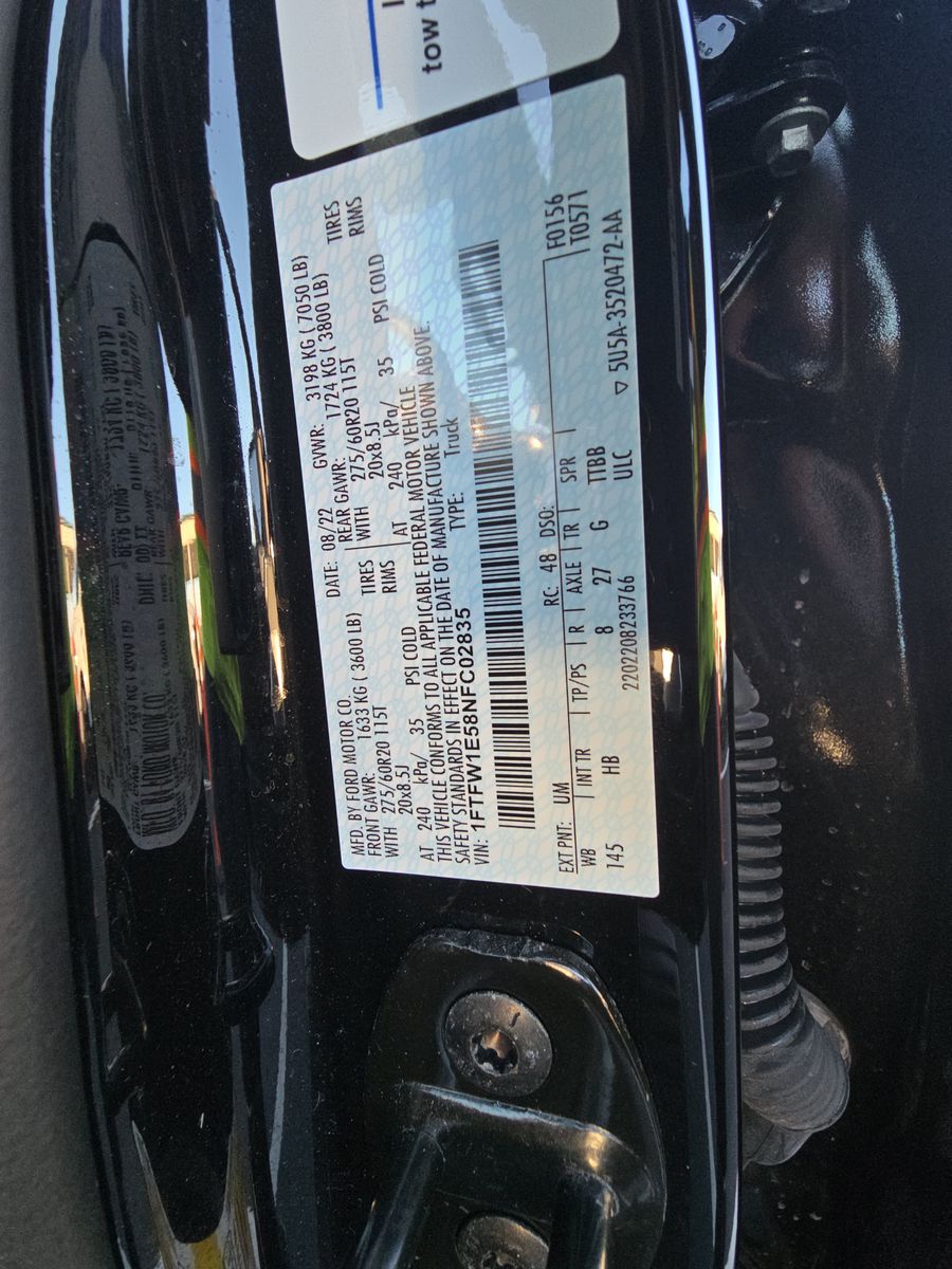 2022 Ford F-150 Lariat AWD