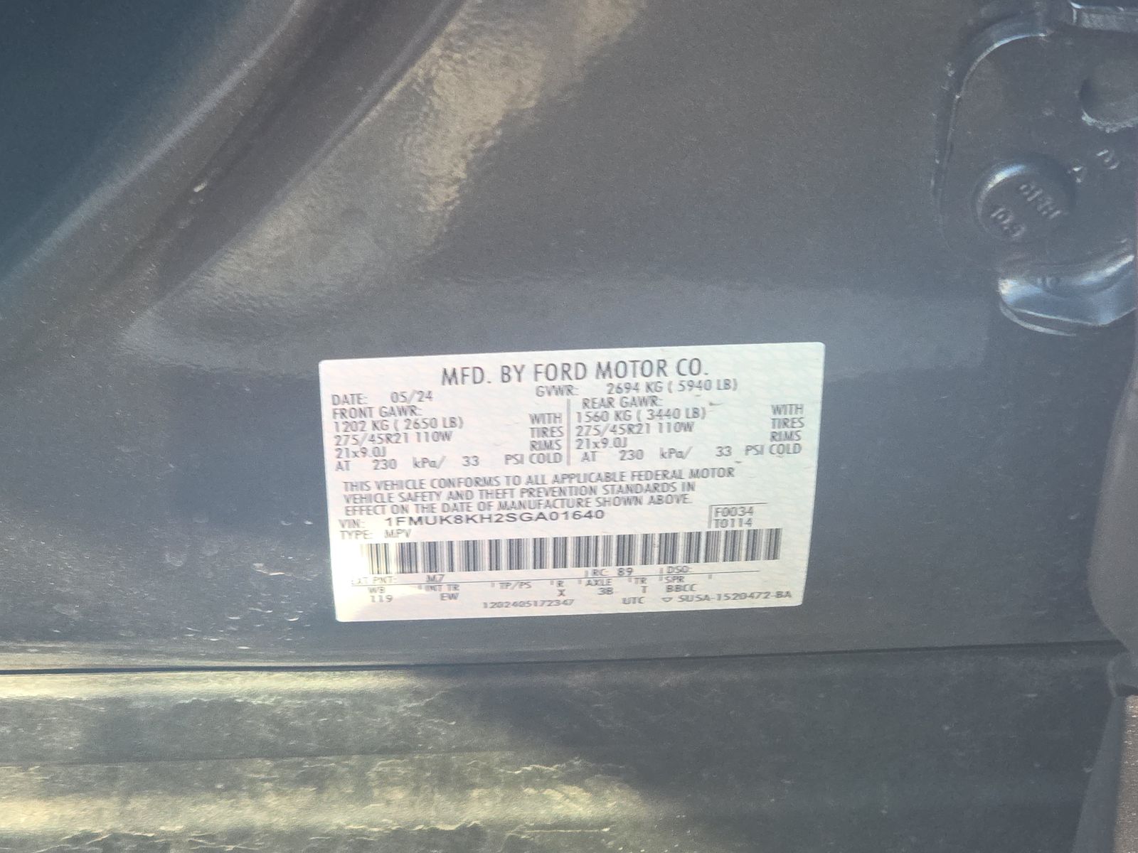 2025 Ford Explorer ST-Line AWD