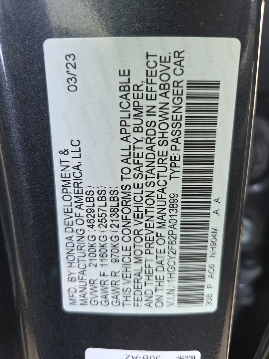 2023 Honda Accord Hybrid Touring FWD