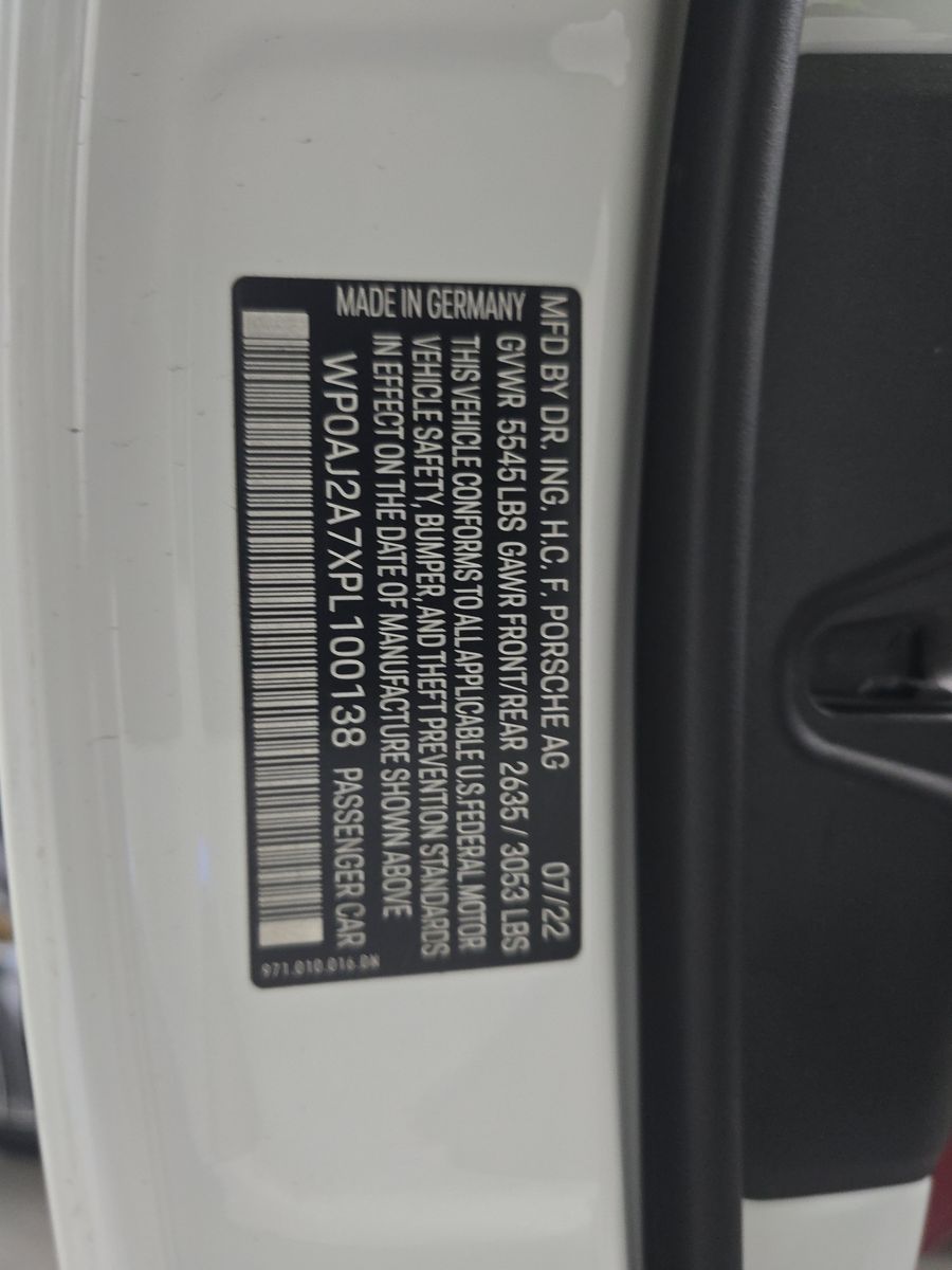 2023 Porsche Panamera Platinum Edition RWD