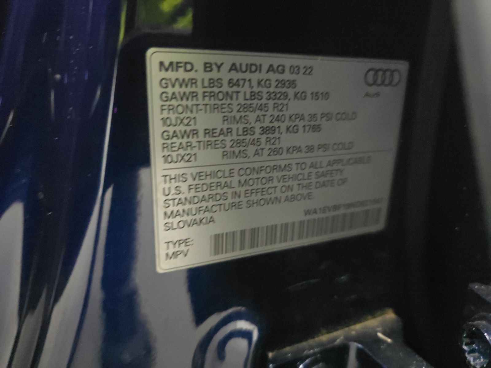 2022 Audi Q8 Premium Plus AWD