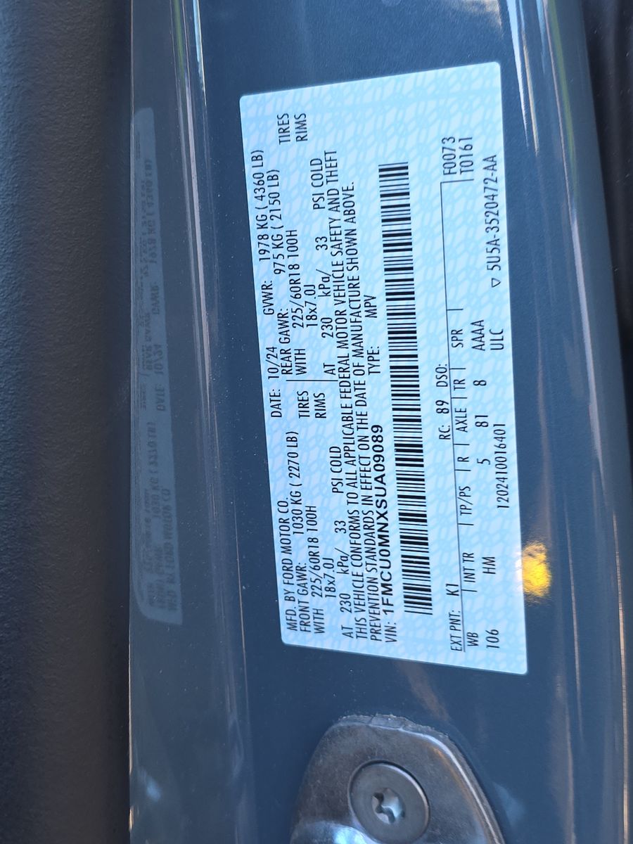 2025 Ford Escape ST-Line FWD