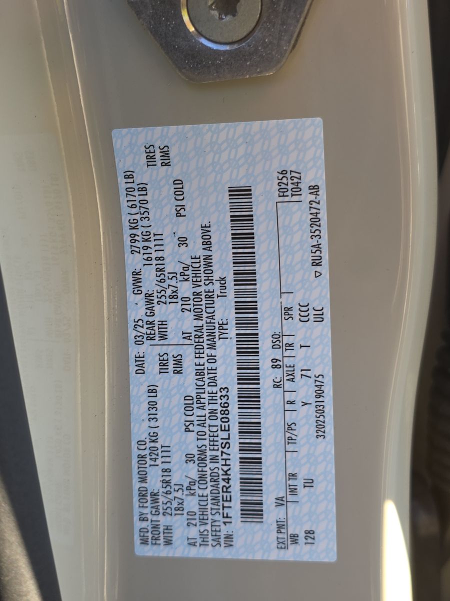 2025 Ford Ranger LARIAT AWD